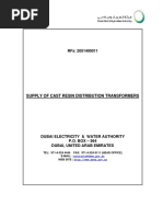 DEWA Dry Type Transformers Specs PDF