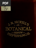 Botanical Ready Reference - Especially Designed For Druggists and Physicians 1880