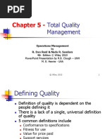 Chapter 5 - : Total Quality Management