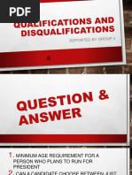 Chapter 4 Qualifications and Disqualifications