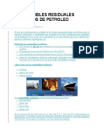 Combustibles Residuales Derivados de Petroleo