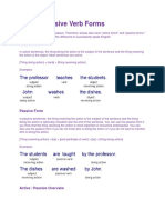 Active / Passive Verb Forms