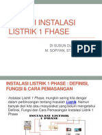 Materi Instalasi Listrik 1 Fhase