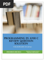 Solutions To ANSI C