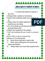 Science Laboratory Safety Rules