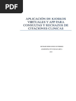 Aplicacion de Kioskios Virtuales y Apps de Consultas de Citaciones Clinicas