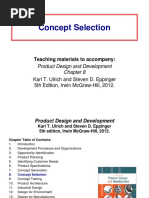 Concept Selection: Teaching Materials To Accompany