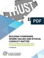 Building Companies Where Values and Ethical Conduct Matter