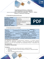 Guía de Actividades y Rúbrica de Evaluación - Tarea 2 - Enlace Químico y Estructura Molecular