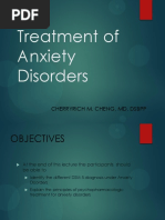 Treatment of Anxiety Disorders: Cherryrich M. Cheng, MD, DSBPP