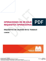 MMG Requisitos de Calidad Del Trabajo - Operaciones de Izaje - Requisitos de Operacionales - Docx - 16688097