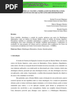 Reações Químicas: Usando A Modelagem Matemática para Explorar Sistemas de Equações Lineares Homogêneos