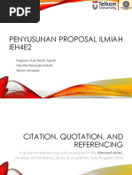 Penyusunan Proposal Ilmiah IEH4E2: Program Studi Teknik Industri Fakultas Rekayasa Industri Telkom University