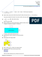 Class 4 IMO: Answer The Questions