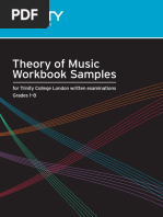 Theory of Music Workbook Samples: For Trinity College London Written Examinations Grades 1-8