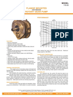 Flange Mounted Rotary Gear Pump: Model