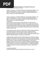 El Tipo Penal de Falsedad Ideológica en El Código Penal Peruano