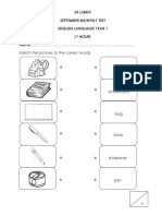 Match The Pictures To The Correct Words