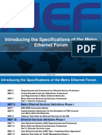 Introducing The Specifications of The Metro Ethernet Forum: February 2008