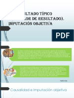 2.2 Resultado Típico (Desvalor de Resultado) - Imputación Objetiva