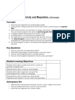 Lesson Plan: Electricity and Magnetism: Concepts