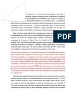 Ensayo de La Corrupcion en El Sector Salud