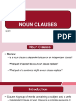 Noun Clause