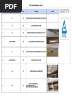 Rain Water Leakages Sheet: Arail Construction & Industrial Co. LTD