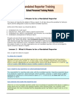 Mandated Reporting Lesson 2