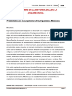 Arquitectura Churigueresca - PROBLEMA HISTORIOLÓGICO (Villalva - Garcia)