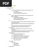 Chemistry Notes (Acids, Bases and Salts)