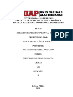 Derechos Reales de Garantía - Hipoteca