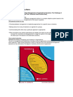 Agreement Certainty Matrix