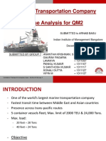 Container Transportation Company Case Analysis For QM2