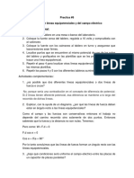 Practica #6 Trazado de Líneas Equipotenciales y Del Campo Eléctrico Desarrollo Experimental