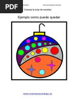 Colorear Bolas de Navidad Dejamos Ejemplos PDF