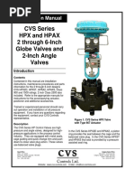 CVS Control Valve HP Fisher Style