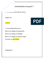 Engineering Thermodynamics MCQ Part 3 PDF