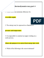 Engineering Thermodynamics MCQ Part 4 PDF