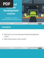 Advanced Android Development Course: Brought To You by The Google Developers Training Team