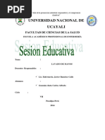 Sesión Educativa - Lavado de Manos