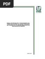 Manual de Integracion y Funcionamiento Del Comite Institucional de Calidad y Seguridad Del Paciente Cicasep PDF