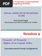 Legal Aspects of Business (LAB) : Prof. Parul Gupta