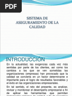 Sistema de Aseguramiento de La Calidad