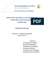 BE8161-Basic Electrical Electronics and Instrumentation Engineering Lab Manual