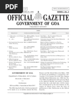 Government of Goa: Published by Authority