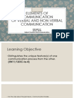 Elements of Communication