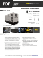 Industrial Rental Towable Generator: Genset Ratings