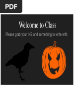 Halloween Lesson