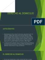 Derecho Al Domicilio